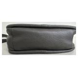 JW Hulme Grey Leather Shoulder Bag with Chain Detail- New with tags