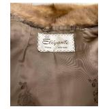 Elegante Paris New York 35 Inch Fur Coat with Monogram Lining