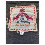 JW Los Angeles Gray Cotton Dress with Butterfly Embroidery, Size S