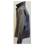 Clipper Mist Grey Leather Jacket Size 42 X-Tall