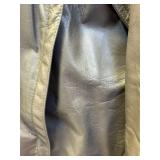 Clipper Mist Grey Leather Jacket Size 42 X-Tall