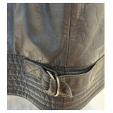 Clipper Mist Grey Leather Jacket Size 42 X-Tall