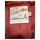 Clipper Mist Grey Leather Jacket Size 42 X-Tall