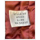 Clipper Mist Grey Leather Jacket Size 42 X-Tall