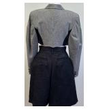 Comme des Garcons Cropped Wool Jacket and Patterned Shorts Set