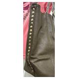 Joy Susan - Shelby Olive Green Studded Tote Bag - New
