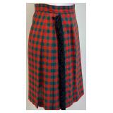 Vintage Yves Saint Laurent Rive Gauche Plaid Wool Skirt - Size 38