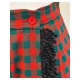 Vintage Yves Saint Laurent Rive Gauche Plaid Wool Skirt - Size 38