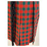 Vintage Yves Saint Laurent Rive Gauche Plaid Wool Skirt - Size 38