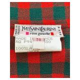Vintage Yves Saint Laurent Rive Gauche Plaid Wool Skirt - Size 38