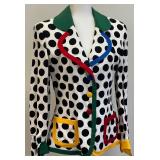 Moschino Cheap and Chic Polka Dot Blazer, Size 10