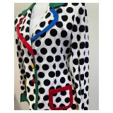 Moschino Cheap and Chic Polka Dot Blazer, Size 10