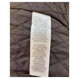 Nanette Lepore Embroidered Brown Velvet Boho Coat with Quilted Lining, Size 6