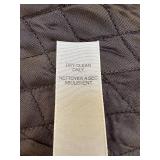 Nanette Lepore Embroidered Brown Velvet Boho Coat with Quilted Lining, Size 6