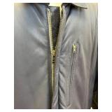 Grey Leather Jacket, Men
