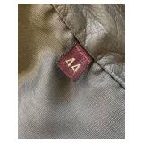 Grey Leather Jacket, Men
