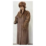 Vintage Bill Blass for John Wanamaker Full-Length Fur Coat for Repair or Repurpose