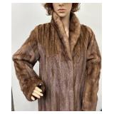 Vintage Bill Blass for John Wanamaker Full-Length Fur Coat for Repair or Repurpose