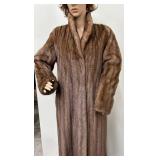 Vintage Bill Blass for John Wanamaker Full-Length Fur Coat for Repair or Repurpose