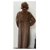Vintage Bill Blass for John Wanamaker Full-Length Fur Coat for Repair or Repurpose