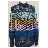 Tibi XS Multicolor Open Knit Sweater - Size XS