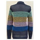 Tibi XS Multicolor Open Knit Sweater - Size XS
