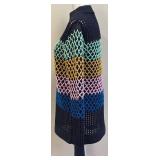Tibi XS Multicolor Open Knit Sweater - Size XS