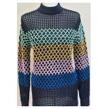 Tibi XS Multicolor Open Knit Sweater - Size XS