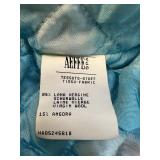 Moschino Cheap and Chic Black Wool Jacket with Red Velvet Heart, Size 8