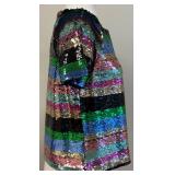 Sanctuary Over the Rainbow Sequin Short Sleeve Top XS