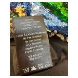 Sanctuary Over the Rainbow Sequin Short Sleeve Top XS