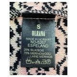 Oleana Espeland Norwegian Wool Silk Knit Cardigan-Size S