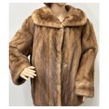 Albert Furs Eton Square Brown Fur Coat Medium/Large