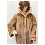 Albert Furs Eton Square Brown Fur Coat Medium/Large