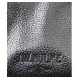 J.W. Hulme Black Leather Shoulder Bag with Crest Emblem