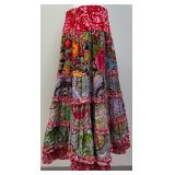 Oilily Limited Edition Patchwork Maxi Skirt, Size 38, Approx. 29 Inch Waist