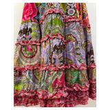 Oilily Limited Edition Patchwork Maxi Skirt, Size 38, Approx. 29 Inch Waist