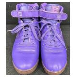 Fila High Top Purple Sneakers Size 9.5