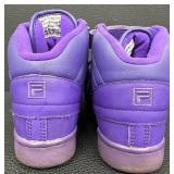 Fila High Top Purple Sneakers Size 9.5