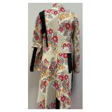 CUSTO Barcelona Patchwork Floral Cotton Coat, Size 44