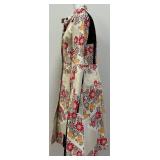 CUSTO Barcelona Patchwork Floral Cotton Coat, Size 44