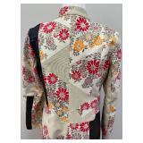 CUSTO Barcelona Patchwork Floral Cotton Coat, Size 44