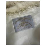 Beautiful Alaska Fur Gallery XL White Hooded Fur Coat, 29 Inch Long