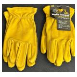 2 Pairs Wells Lamont Leather Work Gloves Medium