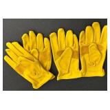 2 Pairs Wells Lamont Leather Work Gloves Medium