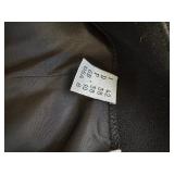 Moschino Cheap and Chic Black Skirt with White Accent Tabs, Size 8