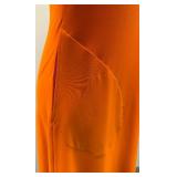 Norma Kamali Everlast Orange Zip Collar Dress, Size M