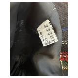 Moschino Cheap and Chic Tartan Wool Skirt Suit Size 10 - Circa 1990