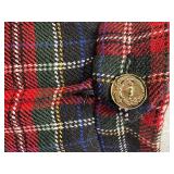 Moschino Cheap and Chic Tartan Wool Skirt Suit Size 10 - Circa 1990