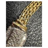 10k Gold Chevron Necklace with Diamond Accents